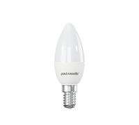 paul russells LED Light Small Edison Screw E14, 60watt Equivalent, 6.5W 806LM LED Bulbs, 6500K Bright Daylight, Frosted C35 SES Candle Energy Saving Non-Dimmable Chandelier Lightbulbs, Pack of 1