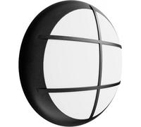 paul russells LED Ceiling & Wall Light Slimline Bulkhead, Adjust 12W/16W/20W - 120Lm/W, 3CCT 3000K/4000K/6500K, IP65, Grill Black Bezel, Modern Flush for Commercial, Hallway, Outdoor Use