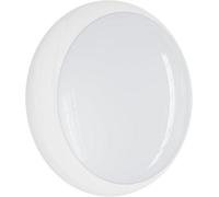 paul russells LED Ceiling & Wall Light Slimline Bulkhead, Adjust 12W/16W/20W - 120Lm/W, 3CCT 3000K/4000K/6500K, IP65, White Bezel, Modern Flush for Commercial, Hallway, Outdoor Use