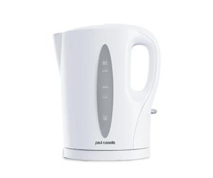 Paul Russells PR15635 White Plastic Kettle 1.7L Capacity 7 Cup Family 2200W LED