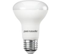Paul Russells R63 Led Spotlight E27, 8.5W 60W Eq, 806Lm, 6500K Daylight, Frosted, 120 Degree Beam, Non-Dimmable, 1 Pack