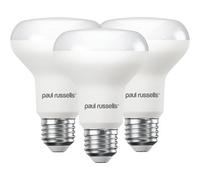 paul russells Cool White E27 Spotlight, 10W LED Reflector R80 Light, Edison Screw 60w Equivalent Bulb, 940 Lumen, 4000K Frosted 120° Beam Angle ES Energy Saving Non-Dimmable Lightbulbs, 3 Pack