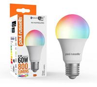 paul russells Smart LED GLS Bulb, 8.5W E27 Screw, Works with Amazon Alexa and Google Home Light Bulbs, 60W Energy Saving, No Hub Required, Multicolor, RGBCW 2700K-6500K Wi-Fi 2.4GHz Only, Pack of 1