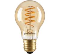 Paul Russells Spiral A60 Amber Dimmable Led Filament Gls Bulb With E27 Edison Screw, 4W 1800K Extra Warm White Pack Of 1