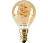 Paul Russells Spiral G45 Amber Dimmable Led Filament Golf Bulb With E14 Small Edison Screw, 2.5W 1800K Extra Warm White Pack Of 1