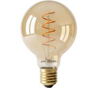 Paul Russells Spiral G80 Amber Dimmable Led Filament Globe Bulb With E27 Edison Screw, 4W 1800K Extra Warm White Pack Of 1
