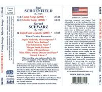 PAUL SCHOENFIELD: CAMP SONGS; GHETTO SONGS; GERARD SCHWARZ: RUDOLF AND JEANETTE