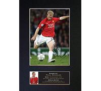 PAUL SCHOLES Signed Autograph Mounted Photo Reproduction PRINT A4 Rare Perfect Birthday (297 x 210mm) #50 (Not Framed)