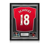 Paul Scholes Signed Manchester United 2024-25 Shirt. Superior Frame