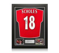 Paul Scholes Signed Original Manchester United 1998-00 Shirt. Framed