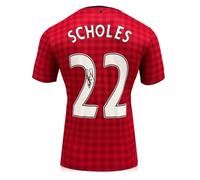 Paul Scholes Signed Original Manchester United 2012-13 Football Shirt
