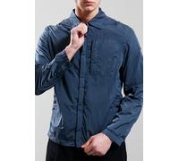 Paul & Shark Men's Garment Dyed Nylon Overshirt - Blue - Large