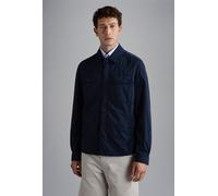 Paul & Shark Men's Garment Dyed Stretch Econyl® Nylon Shacket - Navy - X Large