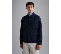 Paul & Shark Men's Garment Dyed Stretch Econyl® Nylon Shacket - Navy - XX Large