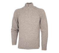 Paul Shark Men's High Neck Sweater With Half Zip 14311128 Beige Melange