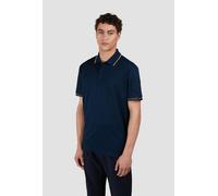 Paul & Shark Men's Polo in Fine Pique Cotton with Contrast Trims - Navy - Large