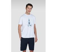 Paul & Shark Men's T-Shirt in Cotton Jersey With Lighthouse Print - White - X Large