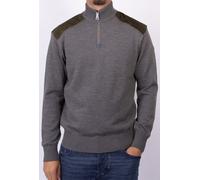 Paul & Shark Moon Badge Velvet Soft Cool Touch Wool Half-Zip - X Large