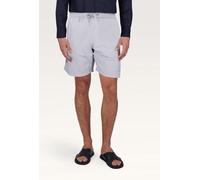 Paul & Shark Portofino Swim Shorts in Microfibre with Logo Embroidery - Large - Grey
