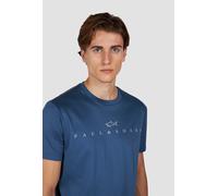 Paul & Shark Printed Logo X-Soft Interlock Cotton T-Shirt - XX Large