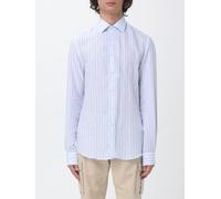 PAUL & SHARK Striped Linen Blend Casual Shirt - Size: 44 - male