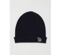 PAUL SMITH 100% Virgin Wool Beanie Hat with Cuff and Logo Patch - Size: OS - male