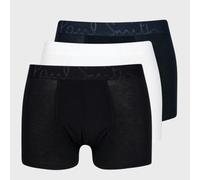 Paul Smith 3-Pack Men's Bold Logo Modal Trunks, Black/Navy/White - X-Large
