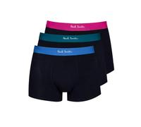 Paul Smith 3-Pack Men's Coloured Waistband Trunk, Navy - Small