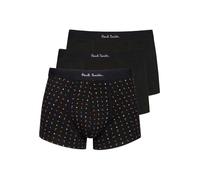 Paul Smith 3-Pack Men's Trunks letters/Plain, Black - Small