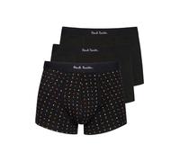 Paul Smith 3-Pack Men's Trunks letters/Plain, Black - X-Large