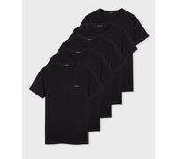 Paul Smith 5-Pack Logo Organic T-Shirts, Black - Medium
