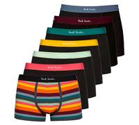 Paul Smith 7-Pack Mixed Artist Stripe Boxer Trunks, Black - X-Large