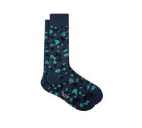 Paul Smith Andy Floral Socks Blue Turquoise. One Size