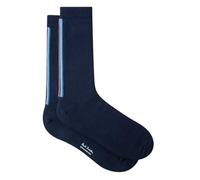 Paul Smith Artist Stripe Socks. Navy Blue Pink Yellow Purple Green Stripes. One Size