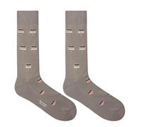 Paul Smith Beige Striped Multicolured Polka Dot Socks. One Size