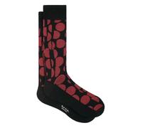 Paul Smith Black Red Cut Up Dot Socks. One Size