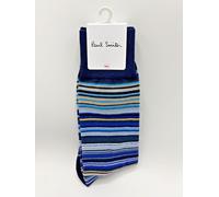 Paul Smith Blue 'Signature Stripe' Mens Cotton Socks Made in Italy