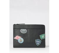 PAUL SMITH Calf Leather Document Holder with Graphic Print and Zip - Size: OS - male