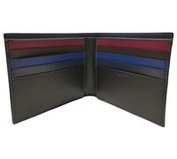 Paul Smith Colourband Contrast Interior Mens Billfold Leather Wallet in Black Leather