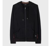 Paul Smith Cotton Jersey Zip Lounge Hoodie, Black - Large