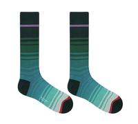 Paul Smith David Stripe Socks Green Teal Turquoise Red Purple Stripes. One Size