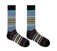 Paul Smith Duncan Stripe Socks Blue Pink Yellow Camel Black Purple Stripes. One Size