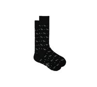 Paul Smith Mens Black Hank Whippet Cotton-blend Knit Socks 1 Size