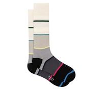 Paul Smith Hayden Stripe Socks Cream Black Multicoloured. One Size