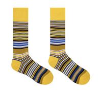 Paul Smith Irfan Stripe Yellow Mustard Blue Black Stripes. One Size