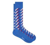 Paul Smith Kent Zig Zag Socks. Blue, Purple and Lilac. One Size