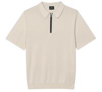 Paul Smith Knitted Zip-Neck Polo Shirt - Ecru - M2R-085X 70 ZIP SS POL