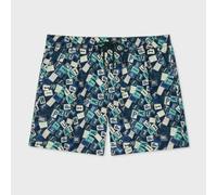 Paul Smith Logo Letters Swim Shorts, Green - Medium