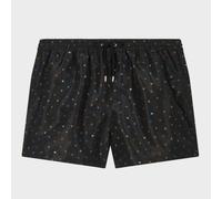 Paul Smith Men Swim Shorts PS Stamp, Black - Small