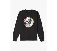 PAUL SMITH Mens 3 Skull Sweatshirt In Black Mens Clothing Size: XXL, Colour: Black Fabric